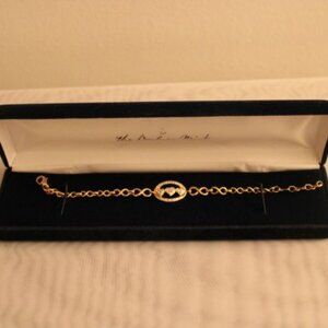 Danbury Mint I Love You Diamond Bracelet - New in Box